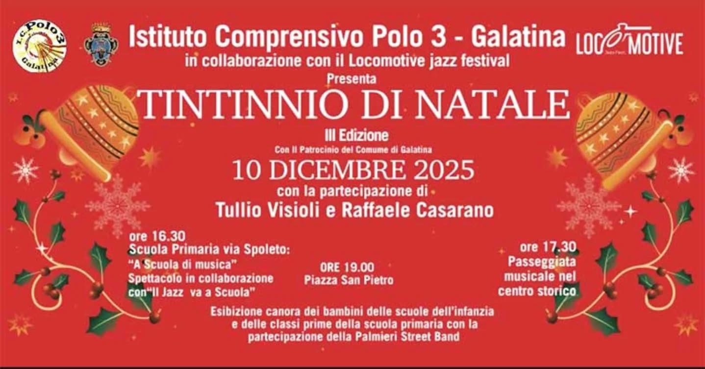 Il Polo 3 di Galatina–Noha avvia una prestigiosa collaborazione con il Locomotive Jazz Festival.

🌐 www.galatina24.it