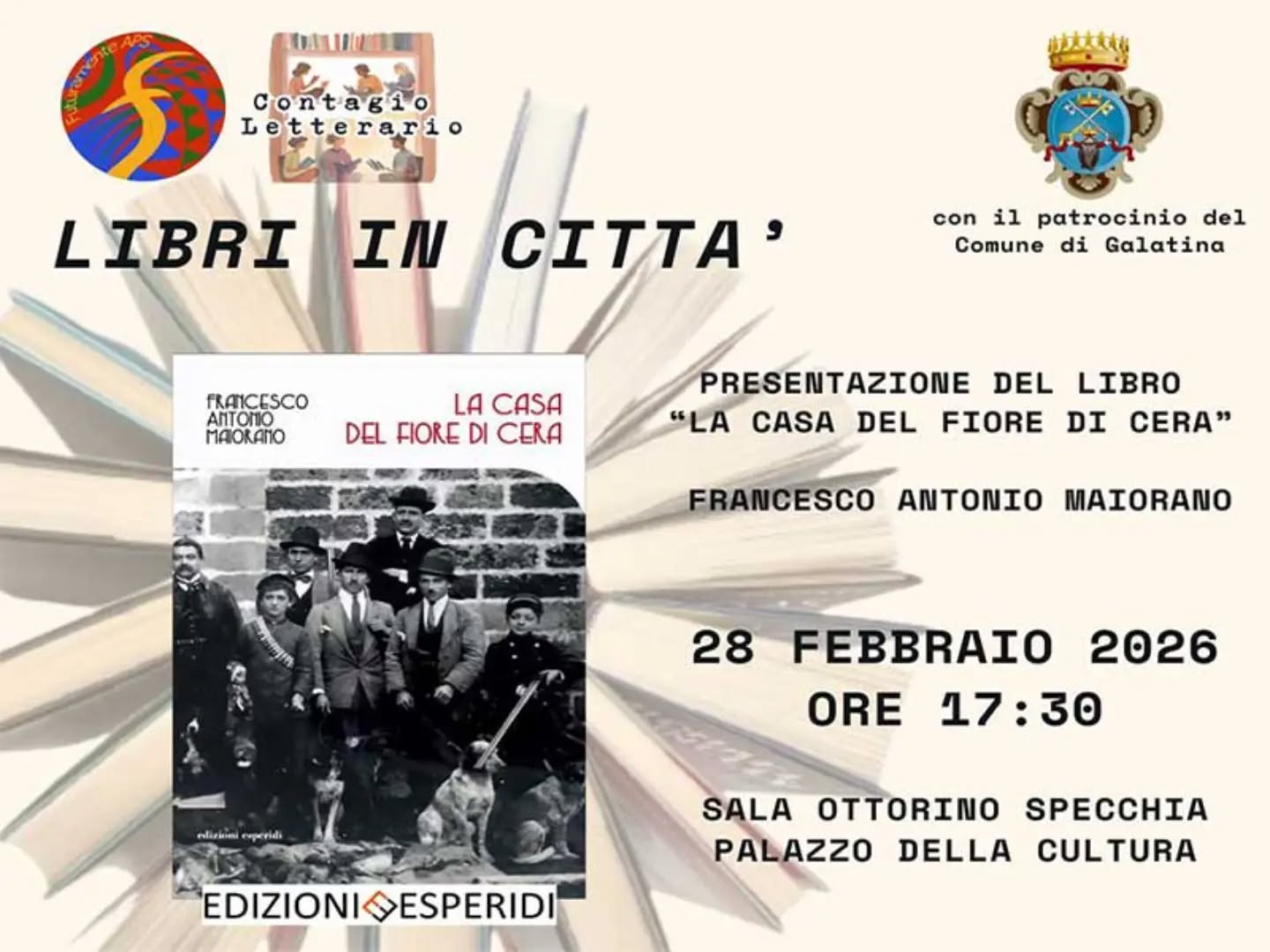 Galatina: “La casa del fiore di cera” di Francesco Antonio Maiorano apre la rassegna “Libri in Città”

🌐 www.galatina24.it