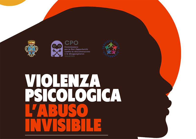 “Violenza psicologica: l’abuso invisibile”, un evento formativo a Galatina “Violenza psicologica: l’abuso invisibile”, un evento formativo a Galatina