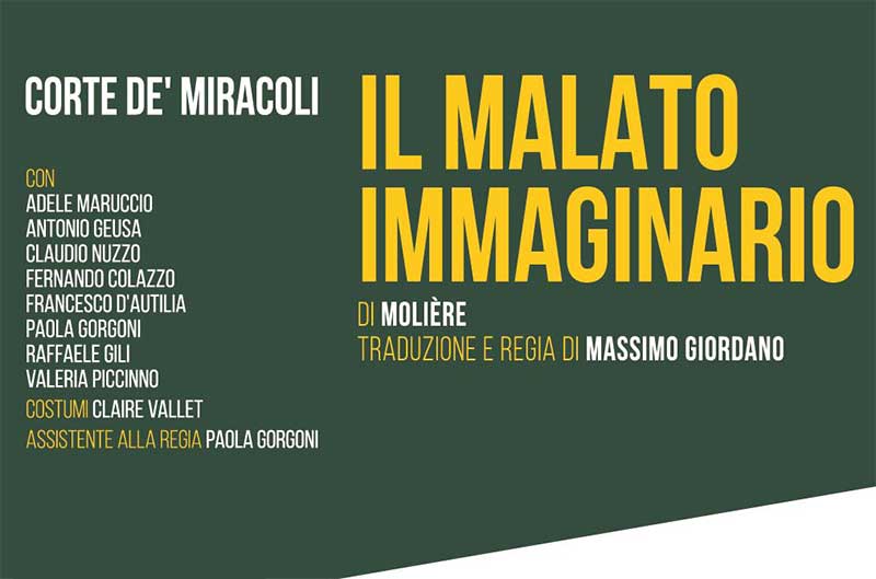 Riapre il teatro Corte de’ Miracoli con “Il malato immaginario” di Molière Riapre il teatro Corte de’ Miracoli con “Il malato immaginario” di Molière