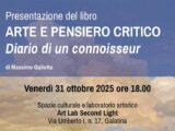 “Arte e pensiero critico”, a Galatina la presentazione dell’ultimo libro di Massimo Galiotta