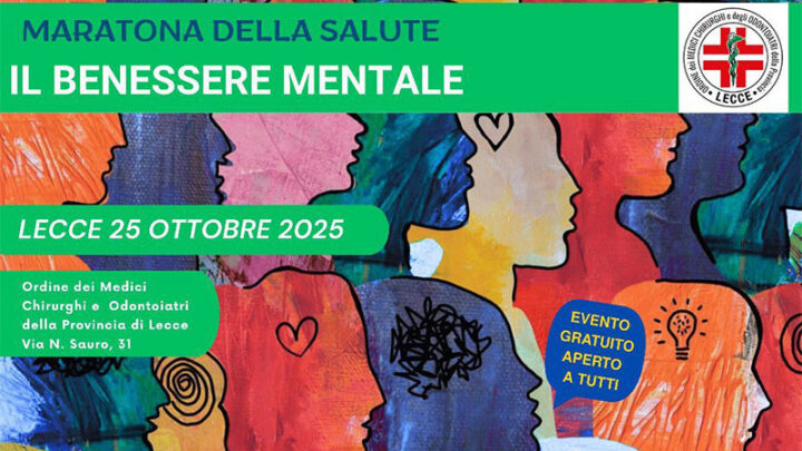 “Il Benessere Mentale”: un convegno organizzato dall’Ordine dei Medici-Chirurghi e Odontoiatri
