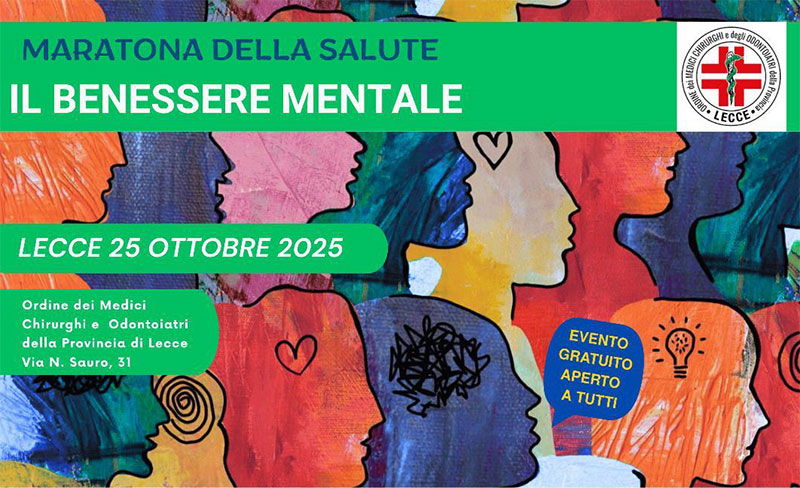 “Il Benessere Mentale”: un convegno organizzato dall’Ordine dei Medici-Chirurghi e Odontoiatri “Il Benessere Mentale”: un convegno organizzato dall’Ordine dei Medici-Chirurghi e Odontoiatri