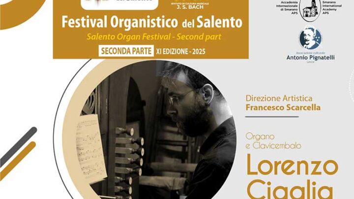 Il Festival Organistico del Salento promuove i giovani talenti