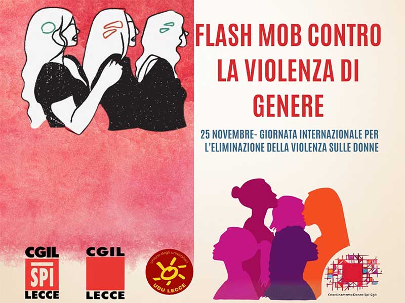 Un flash mob come ideale abbraccio generazionale per dire no alla violenza sulle donne
