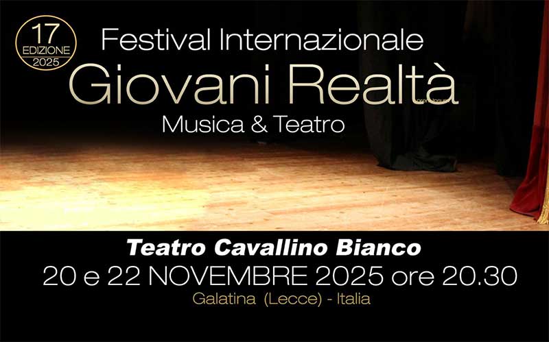 Festival Internazionale “Giovani Realtà”, due serate in musica con i finalisti del concorso
