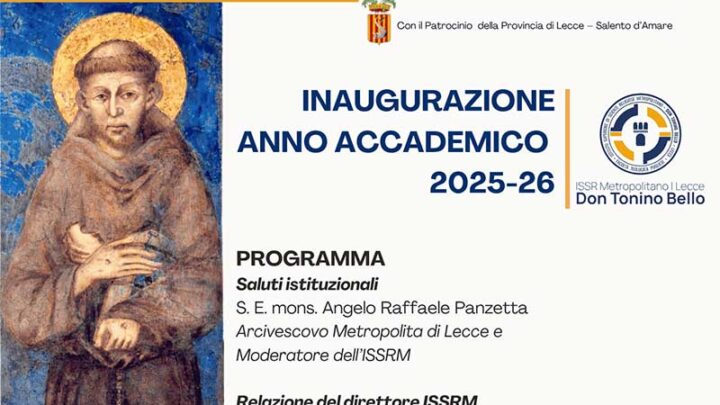 Inaugurazione dell’anno accademico 2025-2026 dell’ISSRM “Don Tonino Bello”