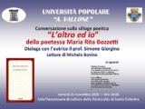 L’Università Popolare “Aldo Vallone” di Galatina presenta “L’altro ed io” di Maria Rita Bozzetti