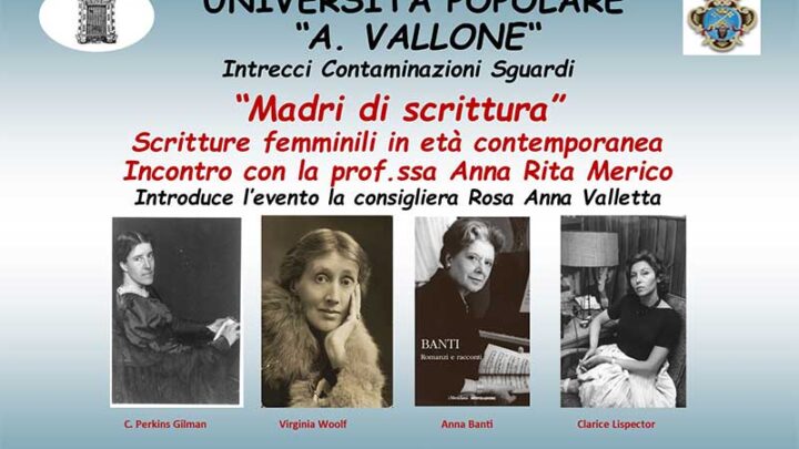 “Scritture femminili in età contemporanea”: all’UniPopolare di Galatina un incontro con Anna Rita Merico