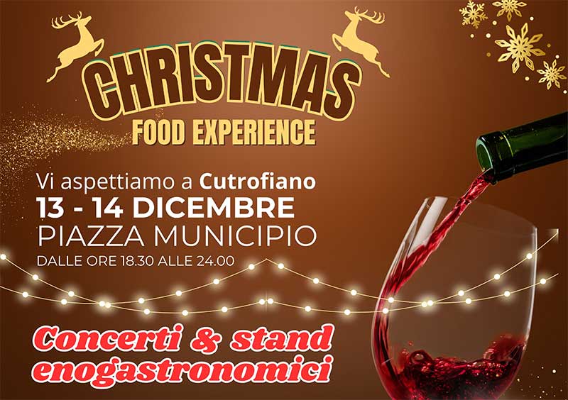 A Cutrofiano “Christmas Food Experience”, enogastronomia, artigianato, musica e spettacoli