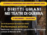 “I diritti umani nei teatri di guerra”: un evento organizzato a Galatina dal Club per l’UNESCO