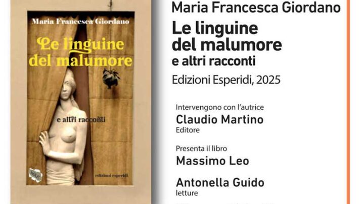 “Le linguine del malumore e altri racconti”, il nuovo libro di Maria Francesca Giordano