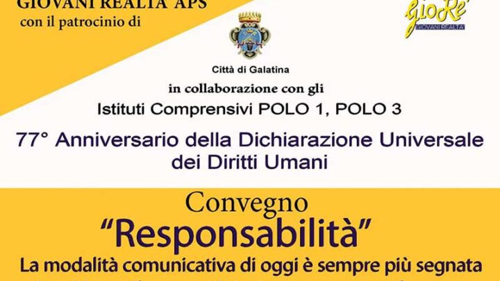 Galatina: Giovani Realtà APS organizza un convegno su responsabilità e modalità comunicativa