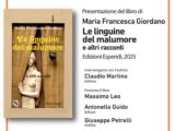 Maria Francesca Giordano presenta la nuova raccolta “Le linguine del malumore e altri racconti”