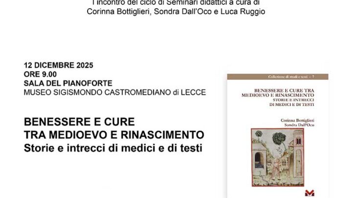 Benessere e cure tra Medioevo e Rinascimento: storie e intrecci di medici e di testi