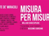 “Misura per misura”, il genio di Shakespeare in scena a Maglie