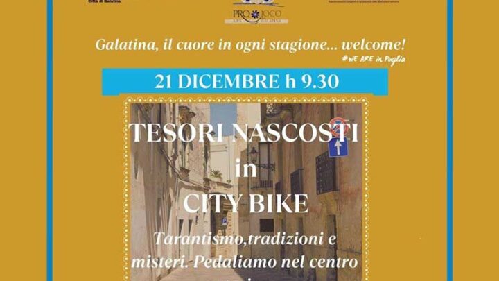 “Tesori nascosti in city bike”: un tour gratuito nel centro storico di Galatina