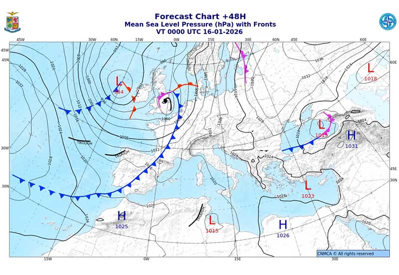 Bollettino meteo Salento valido per il giorno 15 gennaio 2026 e aggiornamento