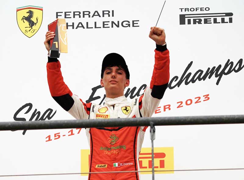 Il giovane pilota Eliseo Donno pronto a conquistare i circuiti mondiali più prestigiosi