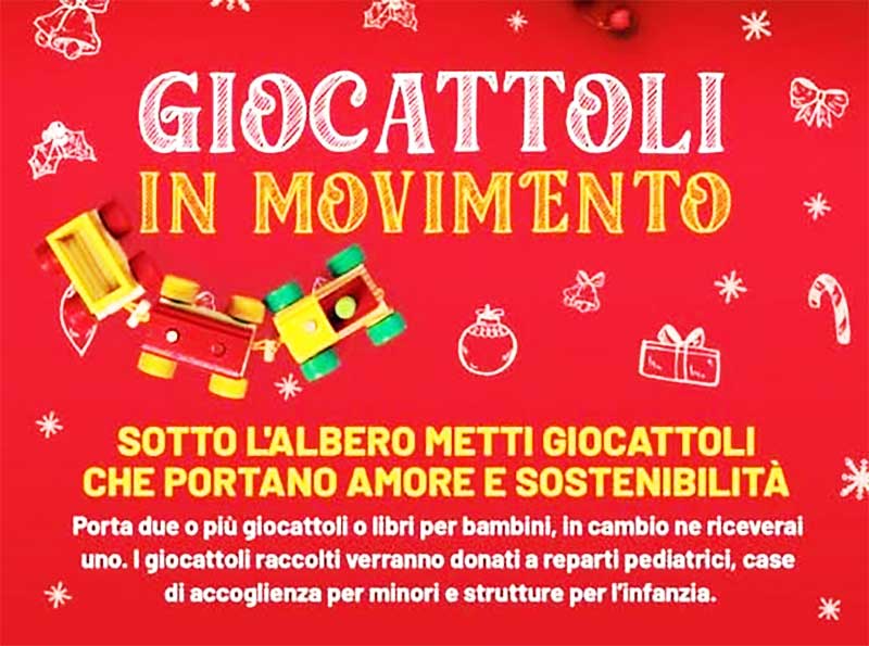 “Giocattoli in Movimento”, solidarietà e sostenibilità per regalare un sorriso ai bambini meno fortunati