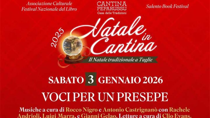 “Voci per un presepe”, concerto con musiche di Rocco Nigro e Antonio Castrignanò