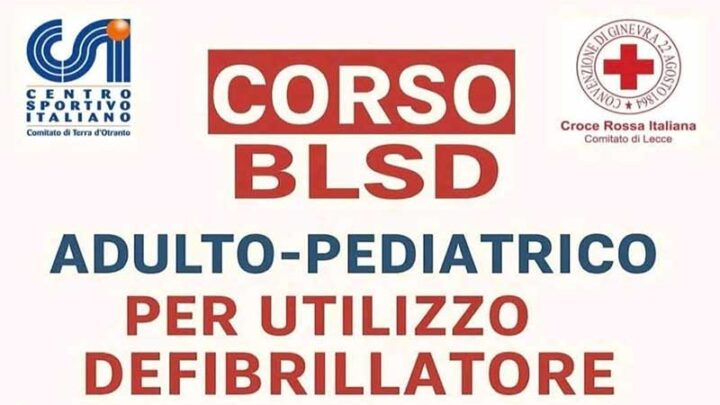 Galatina: il CSI Comitato di Terra d’Otranto organizza un corso di formazione BLSD