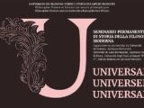 “Universale/Universel/Universal”: sessione di filosofia moderna all’Università del Salento