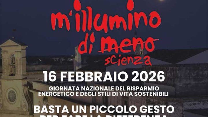 Galatina aderisce alla XXII edizione di “M’illumino di Meno” con un ricco calendario di eventi