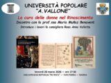 L’Università Popolare di Galatina organizza l’incontro “La cura delle donne nel Rinascimento”