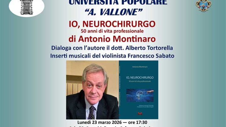 “Io neurochirurgo”. All’UniPopolare di Galatina la presentazione del libro di Antonio Montinaro