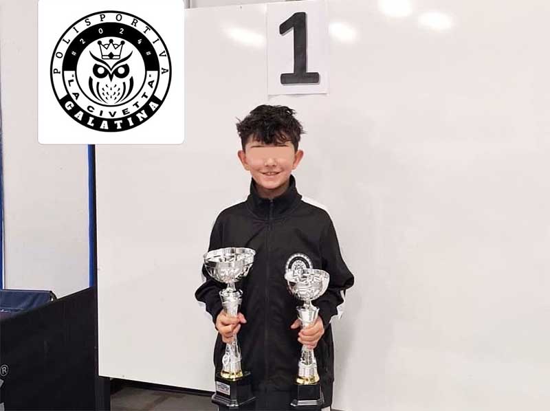 Tennis tavolo: il giovanissimo Luca Iasi, originario di Noha, sorprende tutti nel torneo regionale