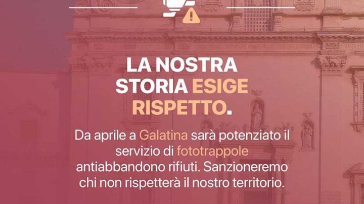 Galatina: potenziati i controlli per contrastare l’abbandono dei rifiuti