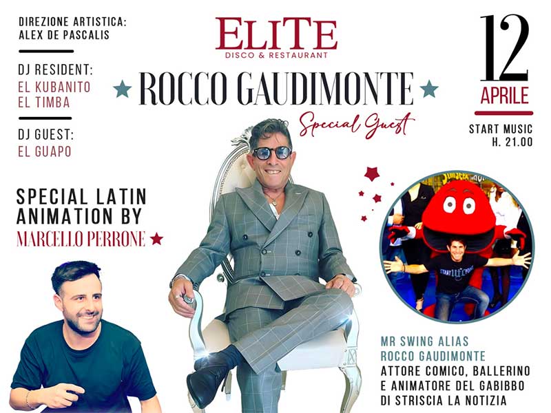 Rocco Guadimonte, ballerino e animatore del Gabibbo, ospite a Galatina