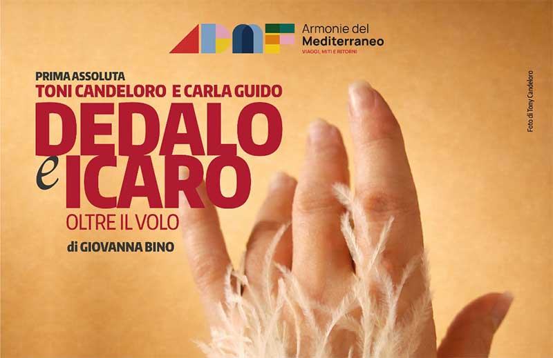 Al Teatro Paisiello in scena Toni Candeloro e Carla Guido con “Dedalo e Icaro, oltre il volo”