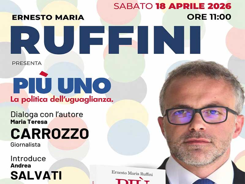 Galatina: Ernesto Maria Ruffini presenta il libro “Più Uno. La politica dell’uguaglianza”