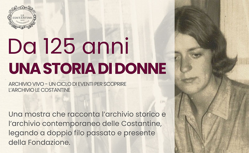 Fondazione Le Costantine inaugura una mostra sull’archivio storico del suo laboratorio di tessitura