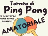 Galatina ospita il primo torneo TTEC: il ping pong amatoriale entra in scena con La Civetta