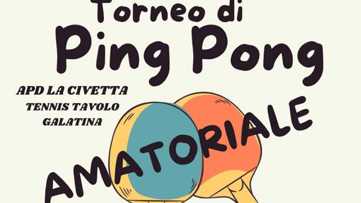 Galatina ospita il primo torneo TTEC: il ping pong amatoriale entra in scena con La Civetta