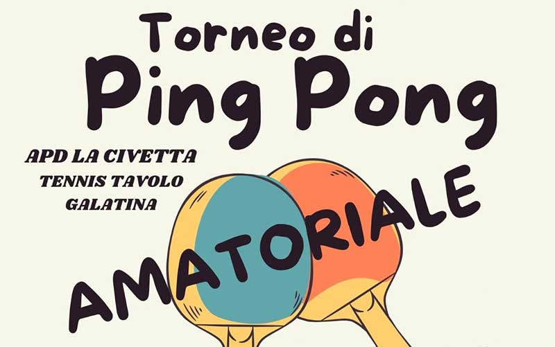 Galatina ospita il primo torneo TTEC: il ping pong amatoriale entra in scena con La Civetta