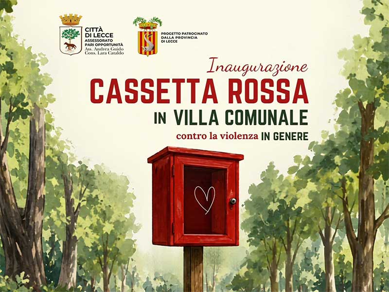 “Un cuore protetto” onlus di Noha partecipa all’inaugurazione della Cassetta Rossa a Lecce