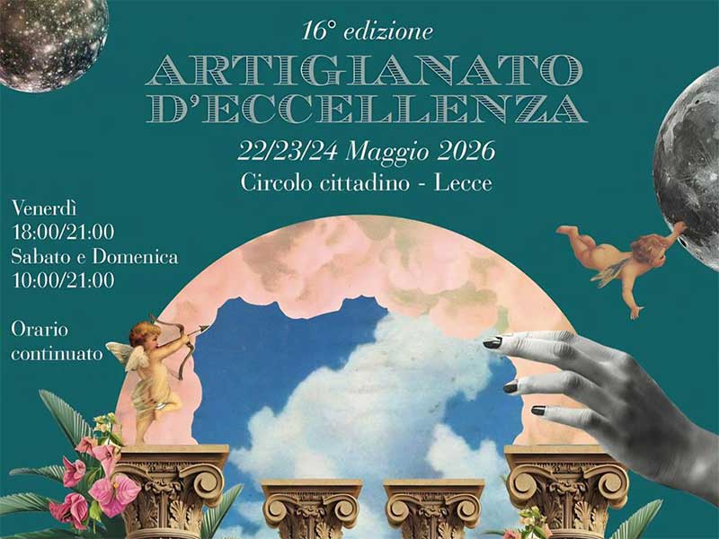 Tutto pronto al Circolo cittadino di Lecce per la sedicesima edizione di “Artigianato d’eccellenza”