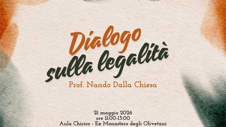 Unisalento ospita il seminario “Dialogo sulla legalità” con il prof. Nando Dalla Chiesa