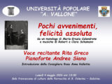 All’Università Popolare di Galatina uno spettacolo con Rita Greco e Andrea Siano