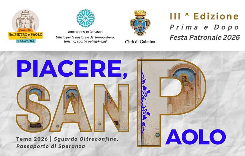 “Piacere, San Paolo”: sei incontri a Galatina per scoprire la vita del santo in chiave contemporanea