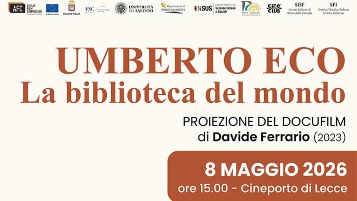 “Umberto Eco, la biblioteca del mondo”: proiezione del docufilm di Davide Ferrario