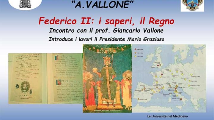 Il prof. Giancarlo Vallone ospite dell’UniPopolare di Galatina con “Federico II: i saperi, il Regno”