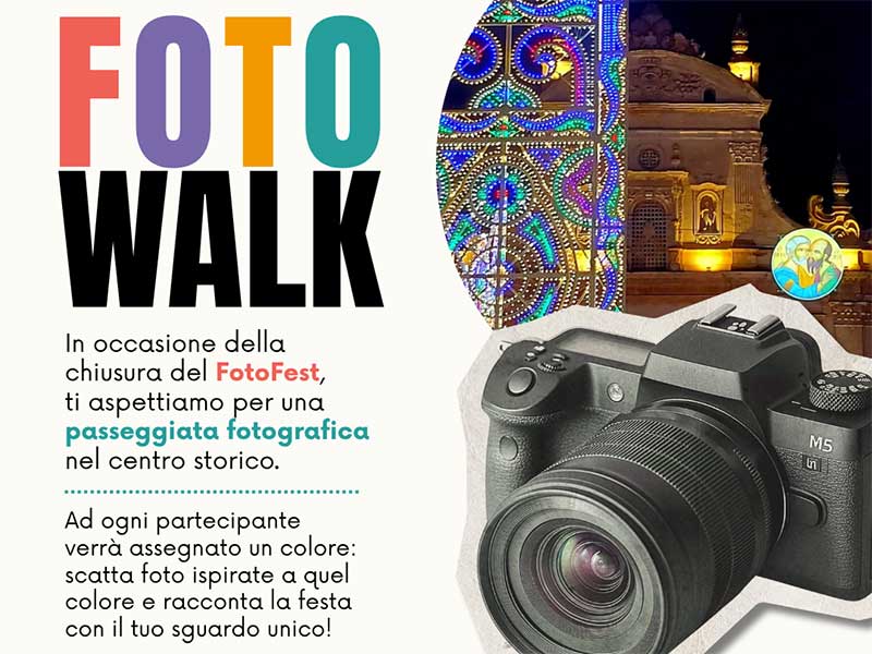 A Galatina arriva il “Foto Walk”, una passeggiata fotografica a colori