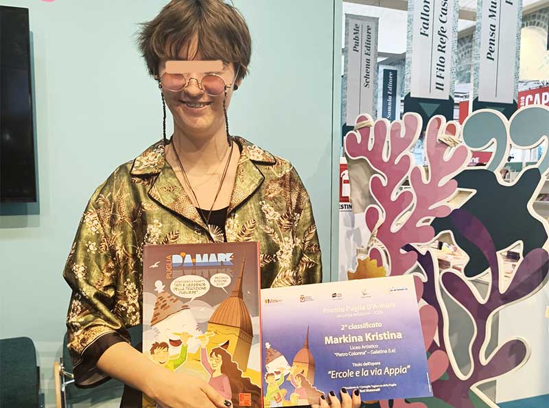 Kristina Markina del liceo “Colonna” di Galatina al secondo posto del concorso “Puglia d’A-Mare”