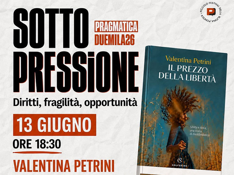 “Pragmatica 2026”: a Galatina la presentazione del libro “Il prezzo della libertà” di Valentina Petrini