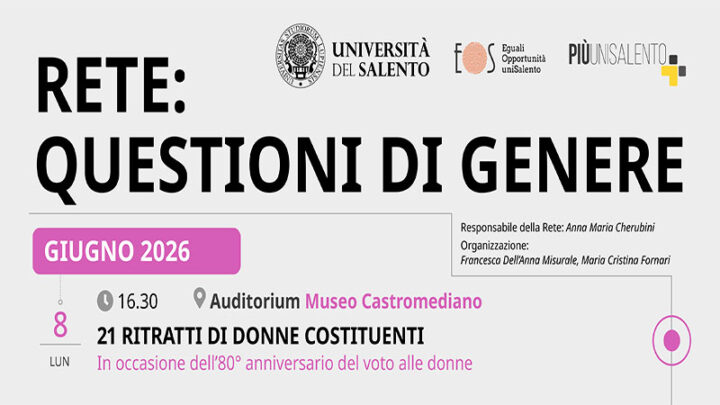 80° Anniversario del voto alle donne: UniSalento organizza una giornata dedicata alle madri costituenti